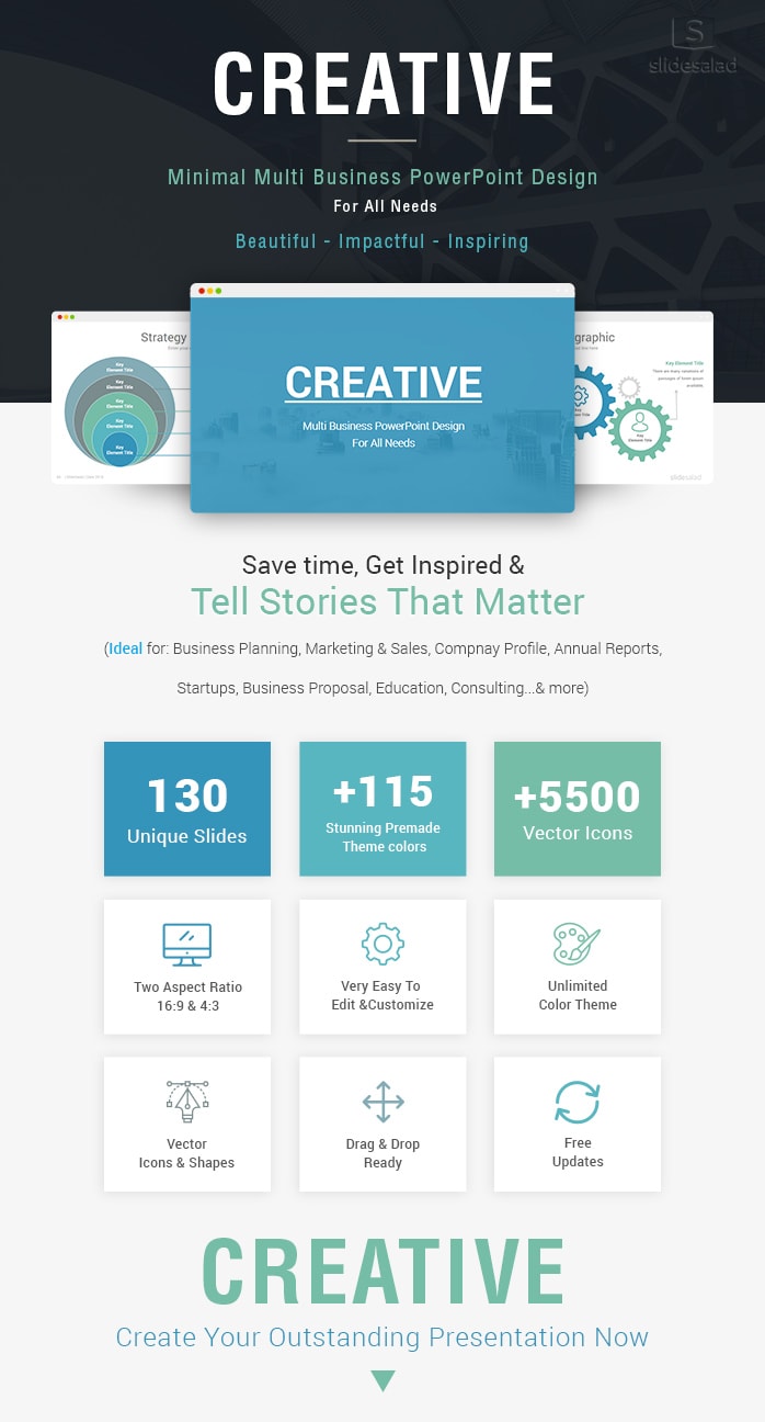 Creative Business Powerpoint Templates Slidesalad,Annual Report Layout Design Template