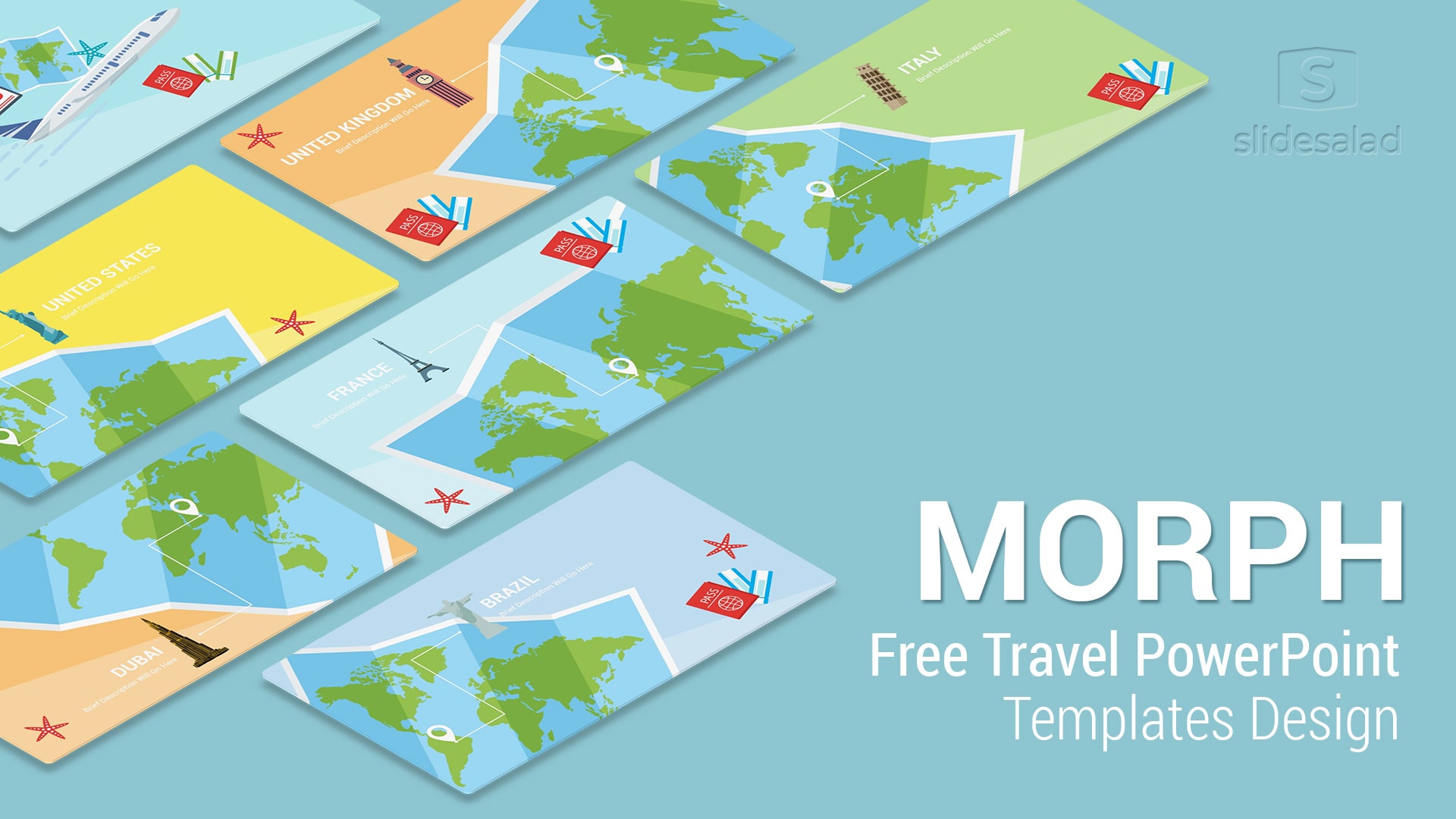 Travel Themed Powerpoint Template Free from www.slidesalad.com