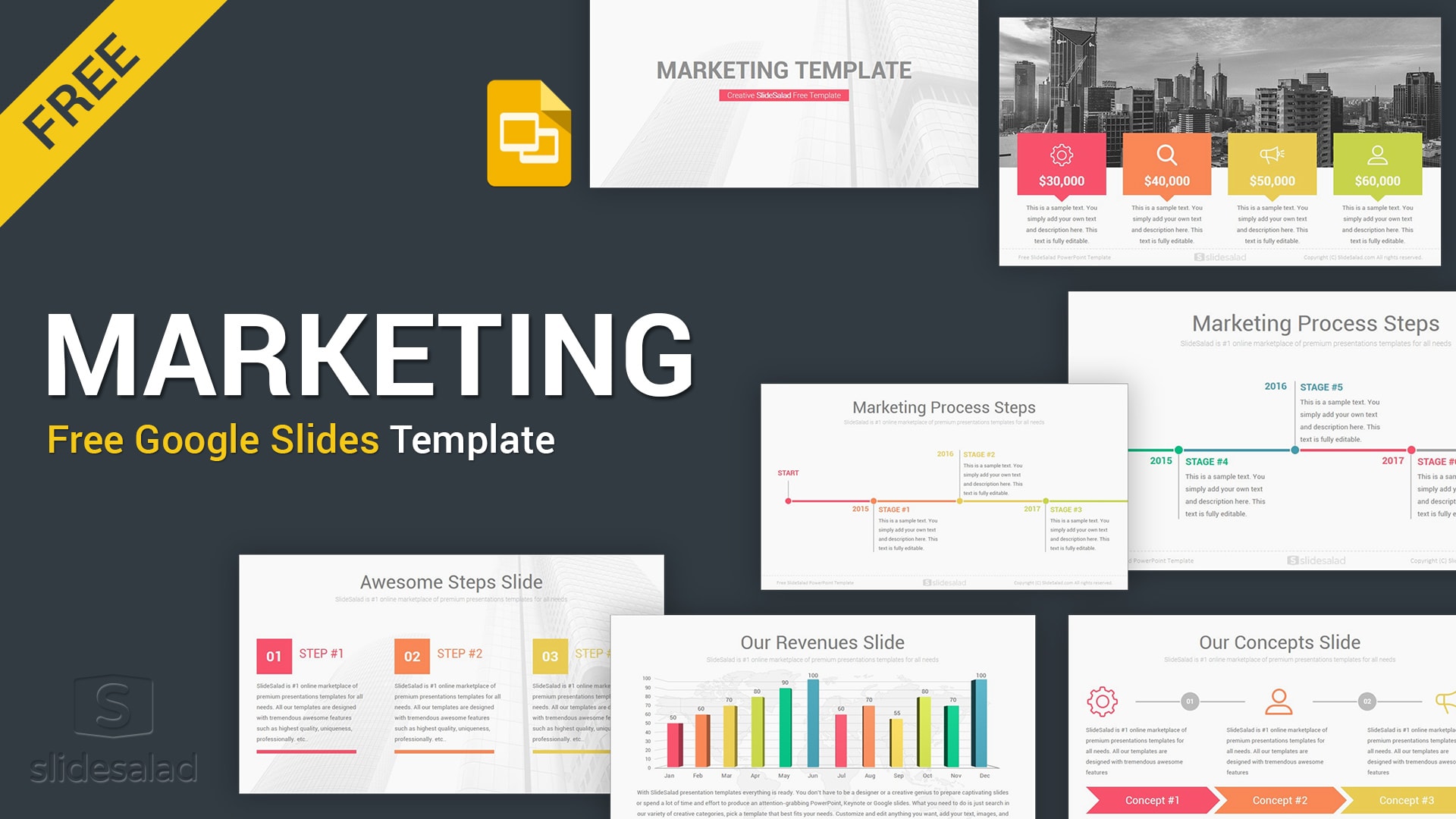Free Download Marketing Google Slides Themes Template Designs