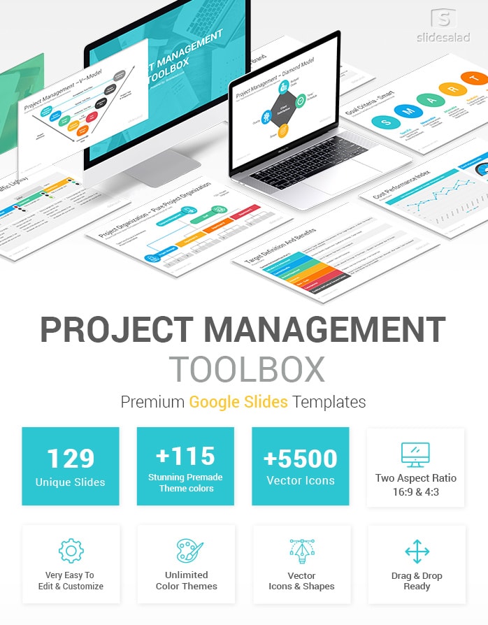 Project Management Toolbox Google Slides Template