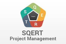 SQERT Project Management PowerPoint Template PPT Model Diagrams