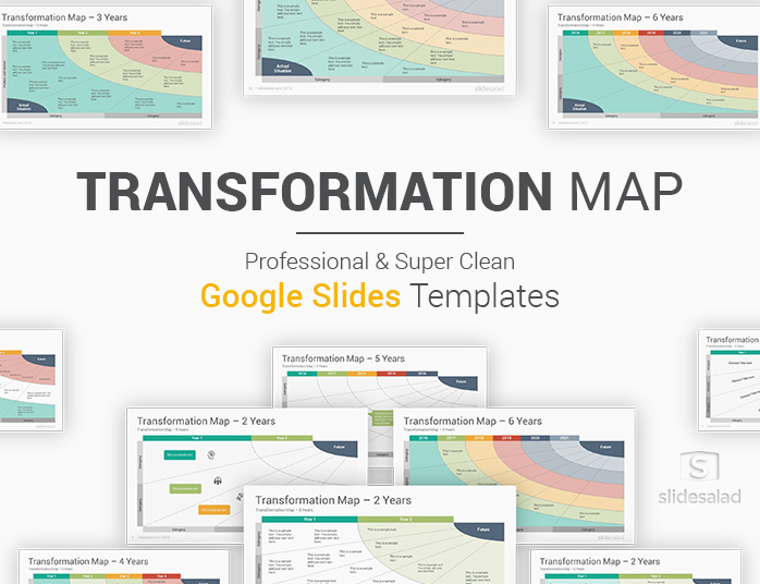 Transformation Map Google Slides Templates Diagrams