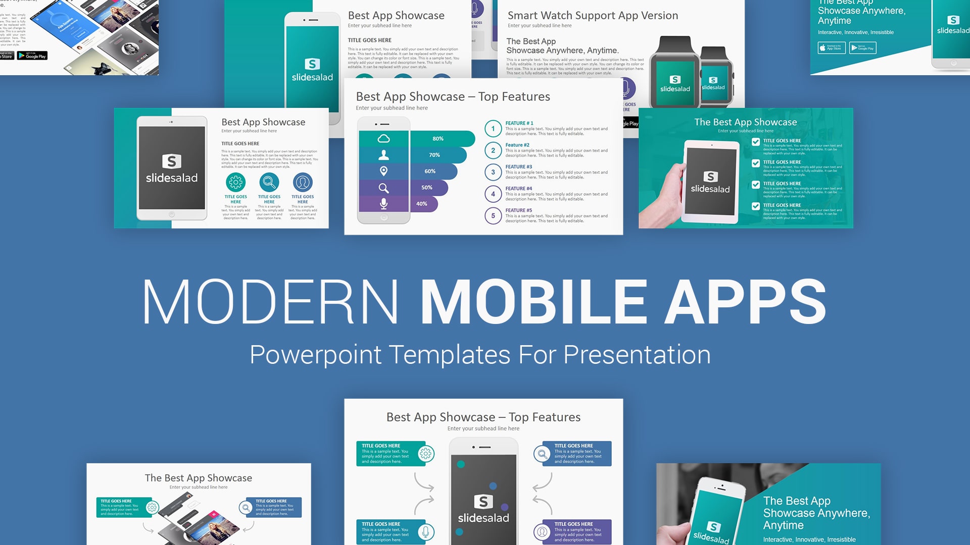 Mobile Application PowerPoint Presentation Template