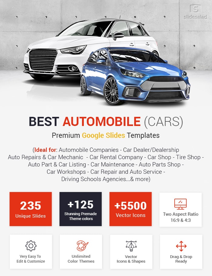 Best Automobile Google Slides Templates | Cars Themes - SlideSalad