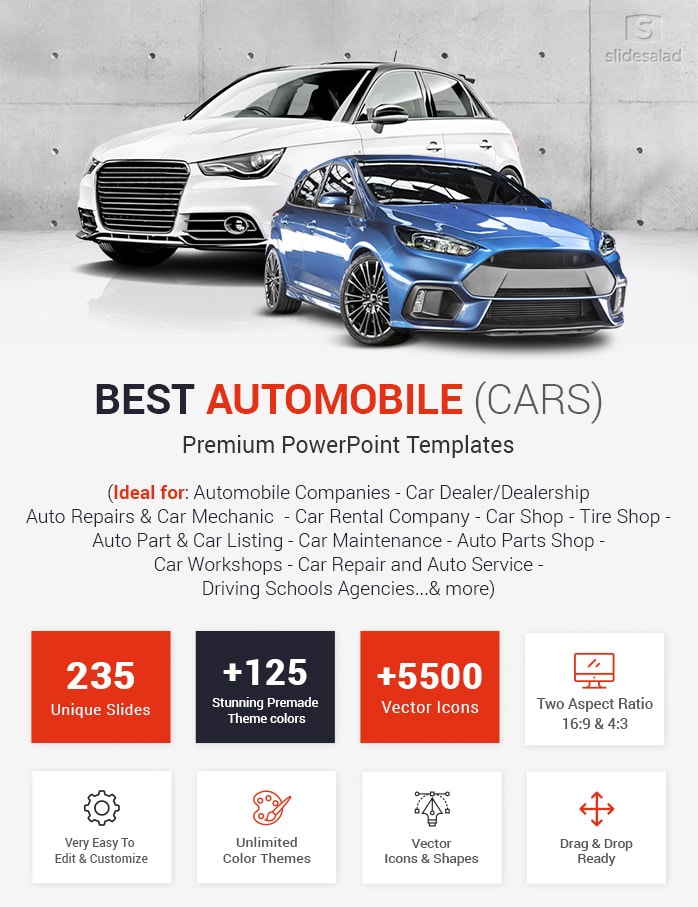 Best Automobile PowerPoint Templates | Cars PPT Themes - SlideSalad