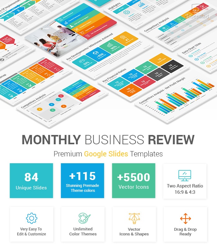 Monthly Business Review Google Slides Template