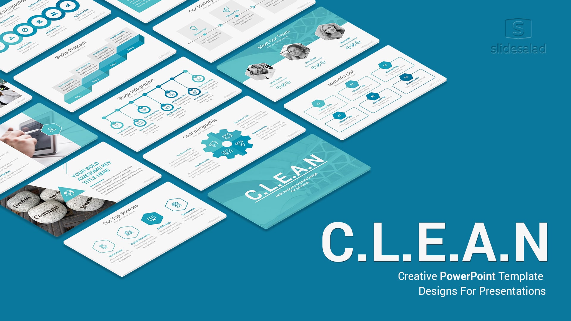 Clean Minimal Business PowerPoint Templates For Presentations