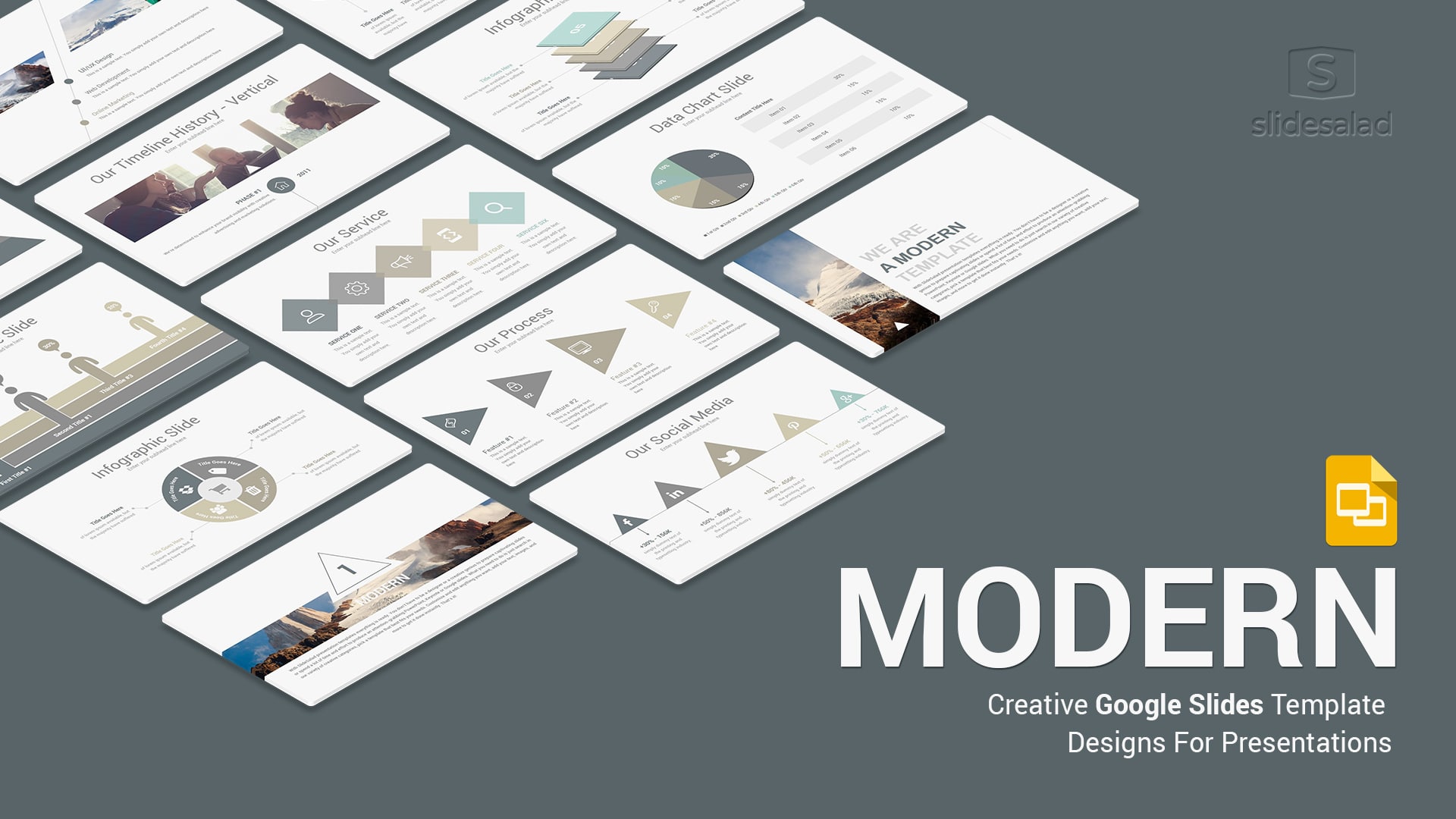 Modern Pitch Deck Google Slides Templates Design