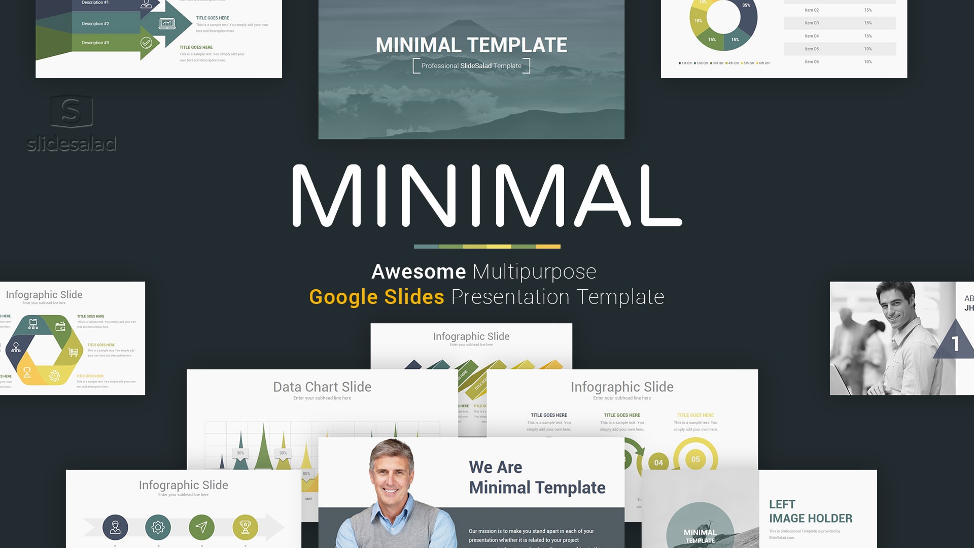 Professional Minimal Google Slides Themes Set