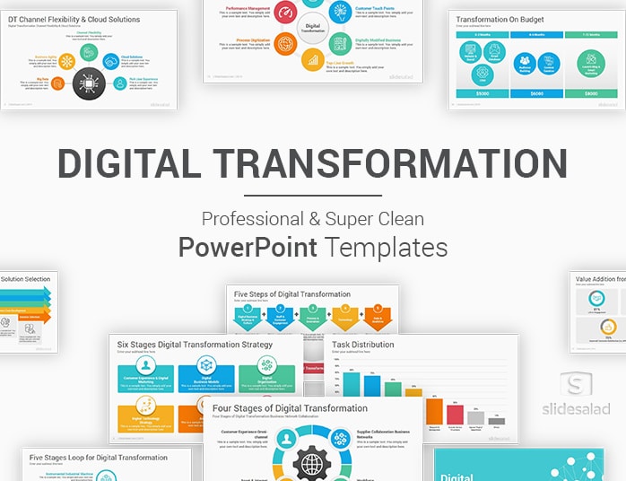 Digital Transformation PowerPoint Template SlideSalad
