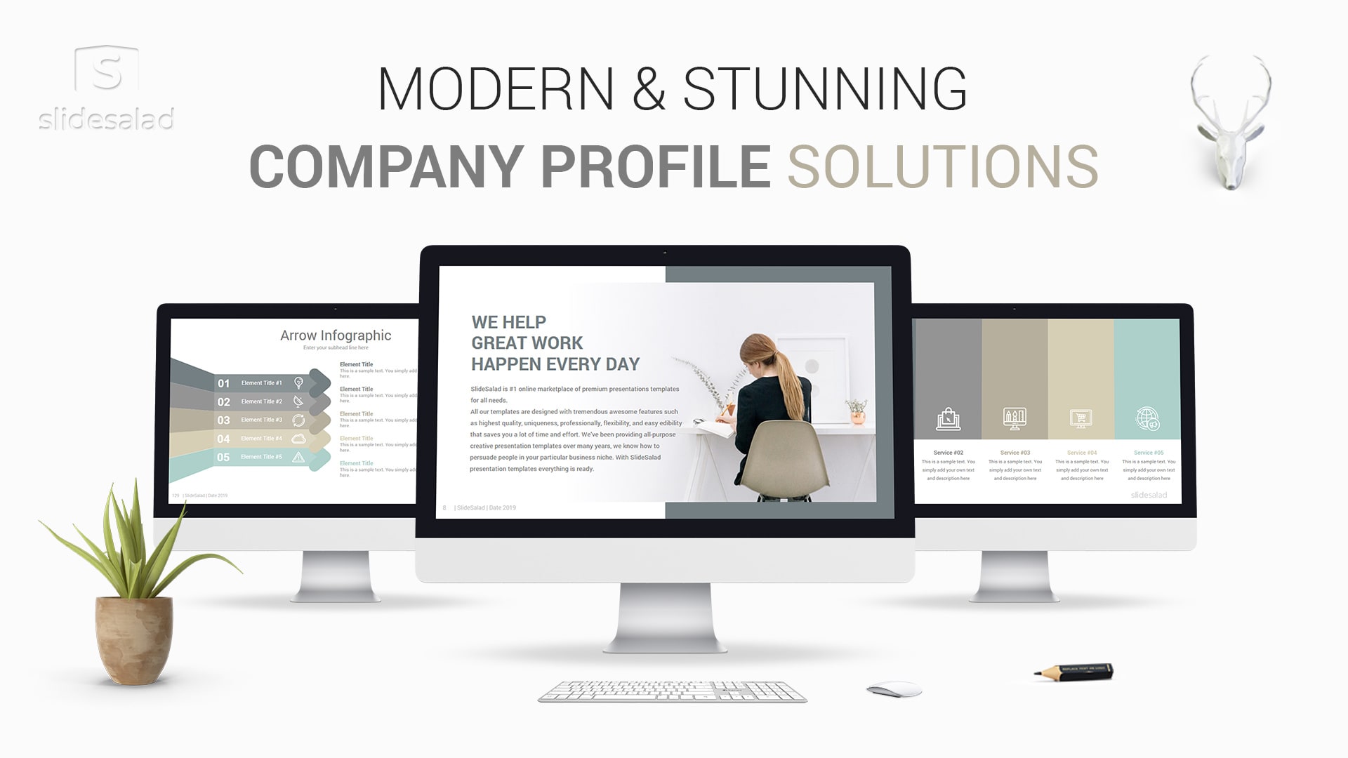 Modern Company Profile PowerPoint Templates Designs 1
