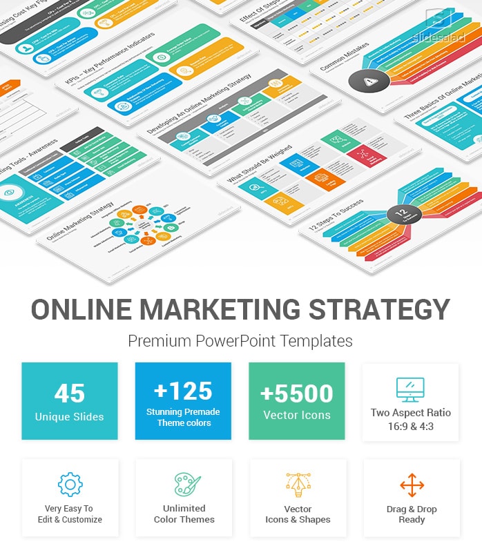 Online Marketing Strategy PowerPoint Template