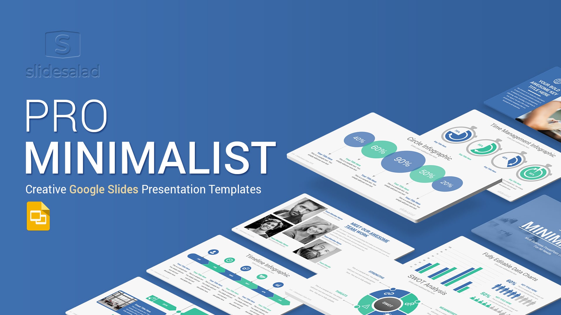 Pro Minimalist Google Slides Template Designs - Professional Google Slides Themes for Business Presentations