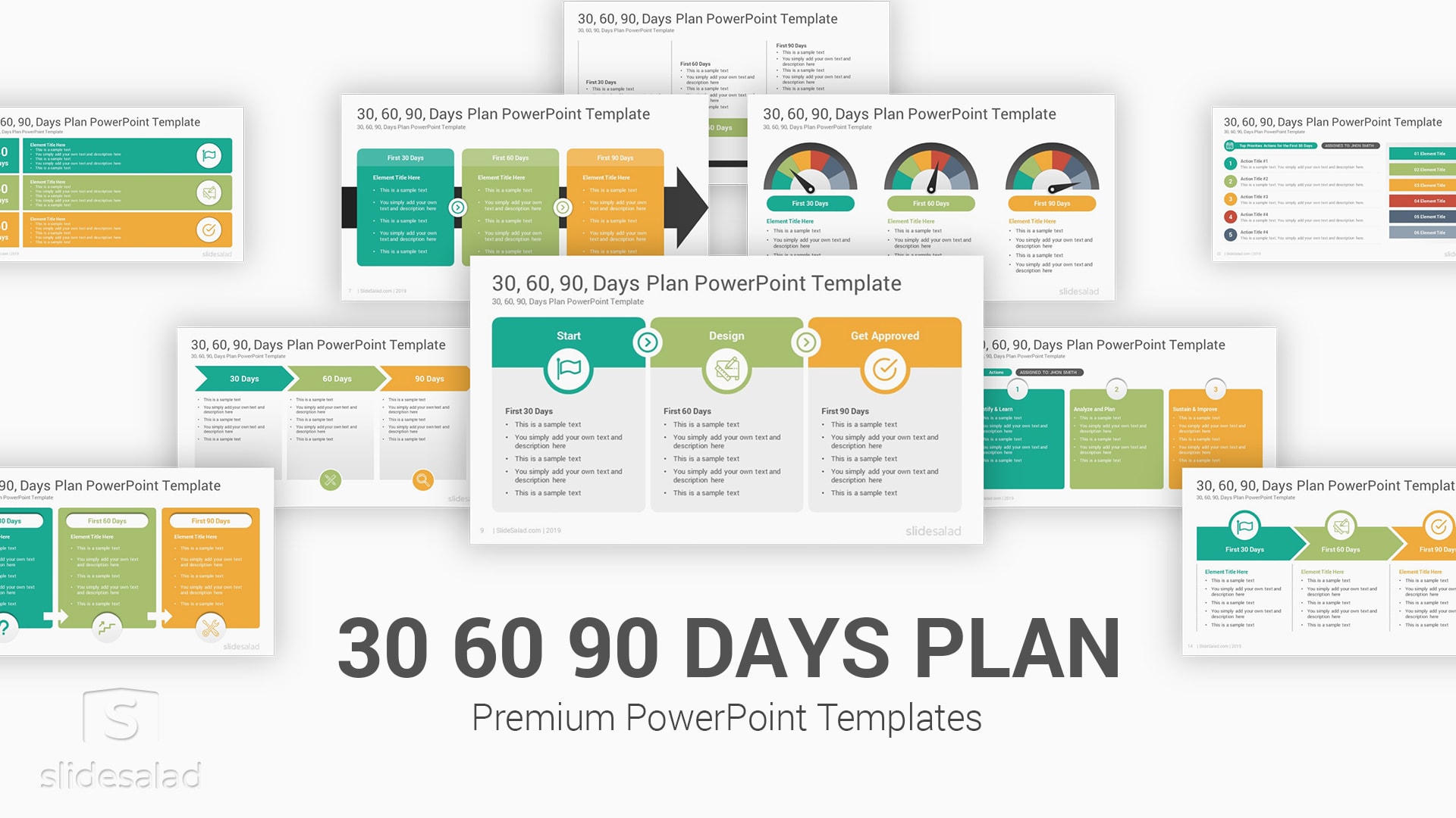 30 60 90 Days Plan PowerPoint Template