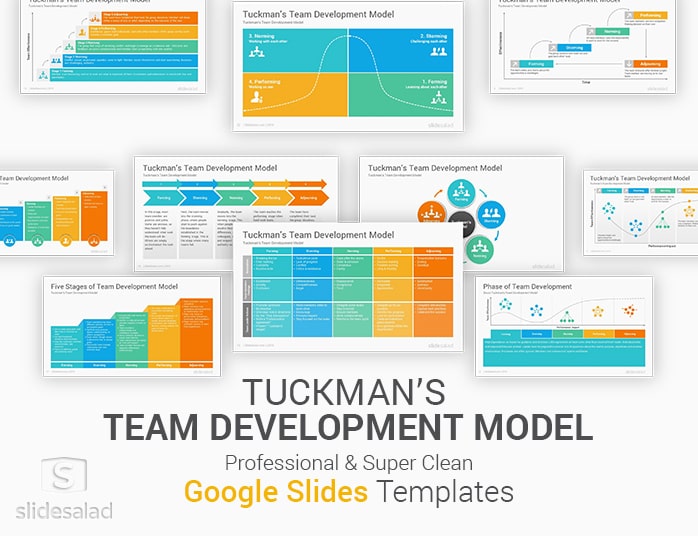 Tuckman Team Development Model Google Slides Template Diagrams