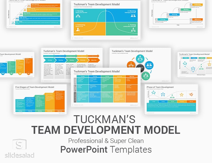 Tuckman Team Development Model PowerPoint Template Diagrams
