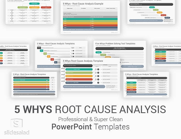 5 whys PowerPoint Template PPT Slides