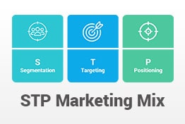 STP Marketing Mix PowerPoint Template Diagrams