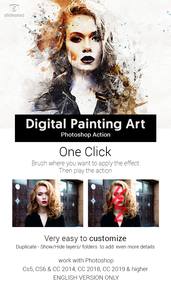 Digital Painting Art Photoshop Action