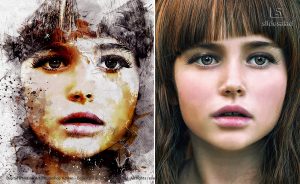 Digital Painting Art Photoshop Action - SlideSalad