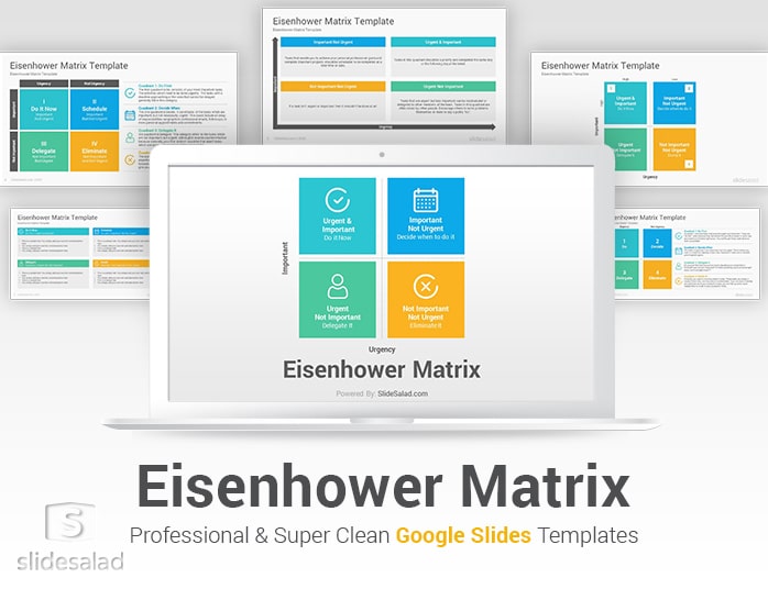 Eisenhower Matrix Google Slides Template Diagrams