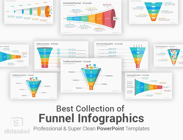 Best Funnels Infographics PowerPoint Template Diagrams