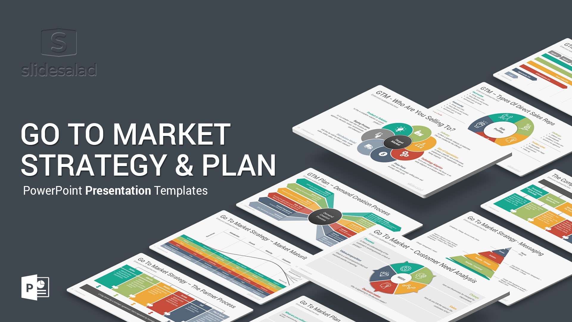Go To Market Strategy and Plan PowerPoint Templates Diagrams