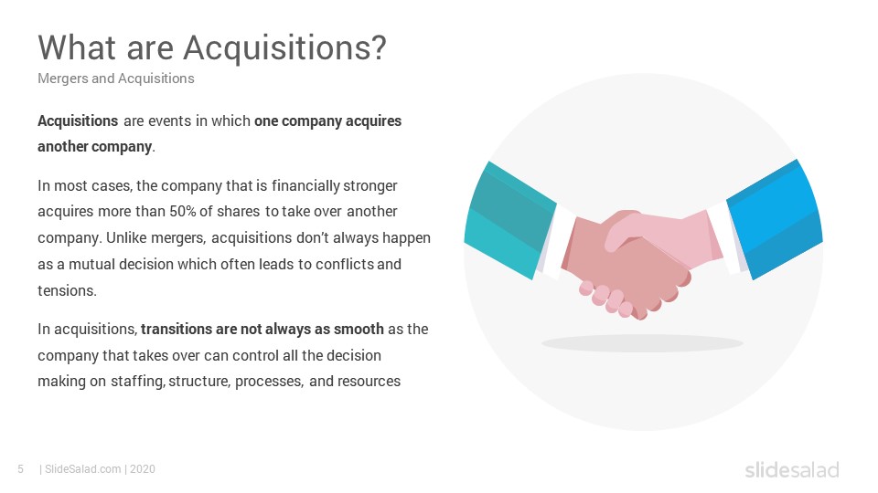 mergers and acquisition transactions