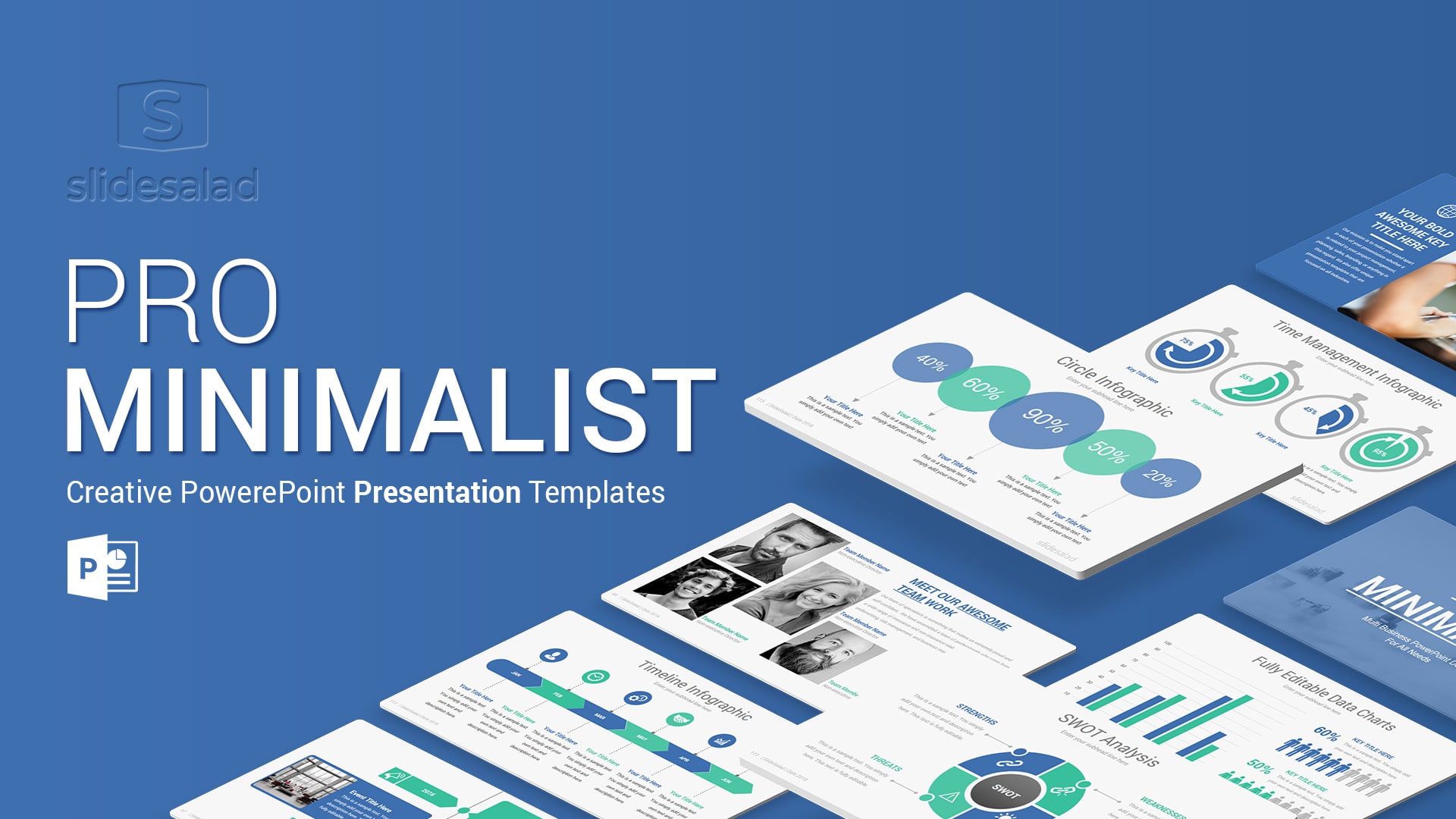 Pro Minimalist PowerPoint Template Designs
