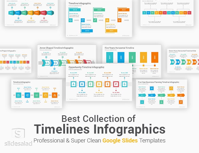 Timelines Infographics Google Slides Template Diagrams