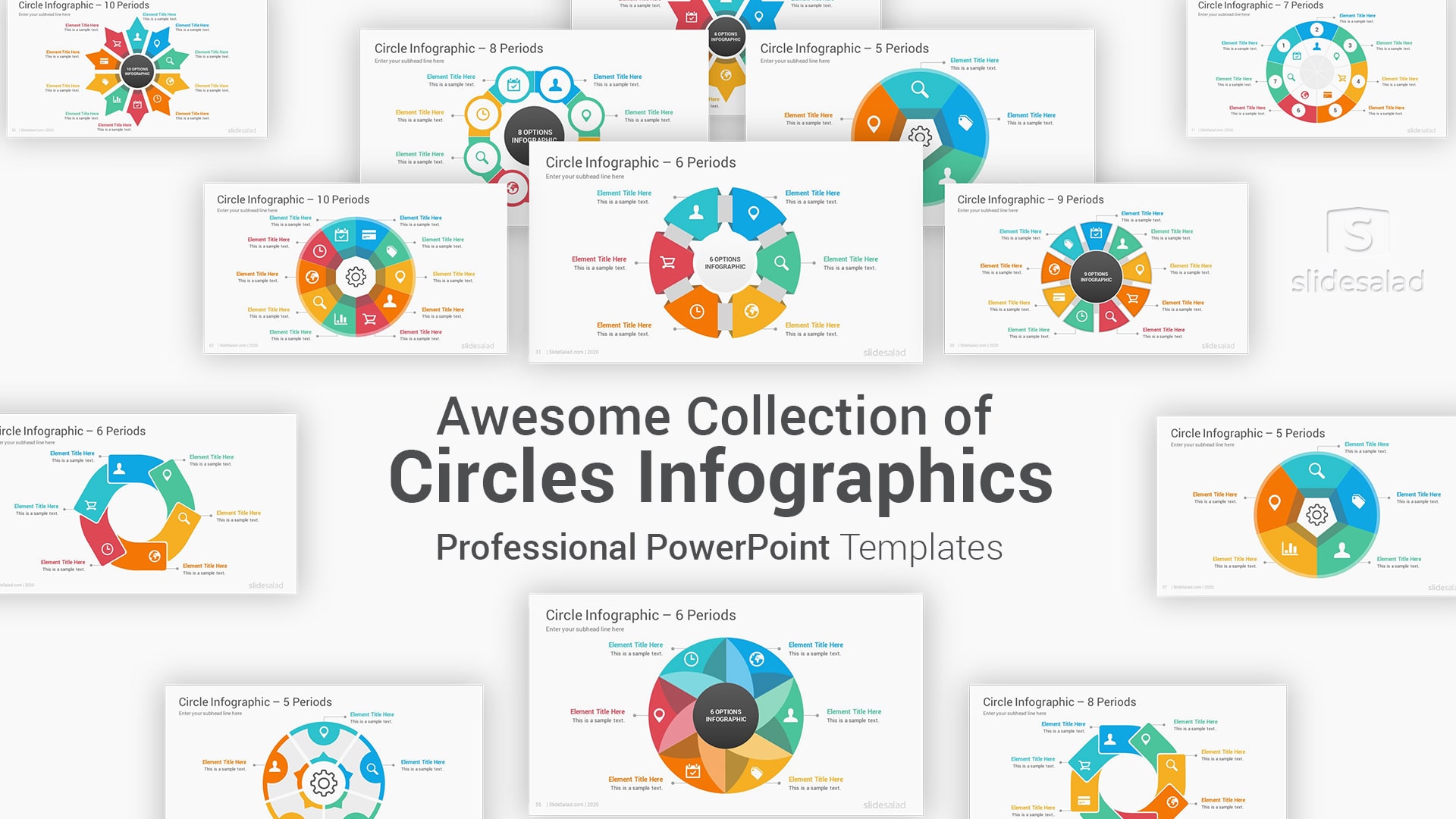 Circle Infographics PowerPoint Templates Diagrams