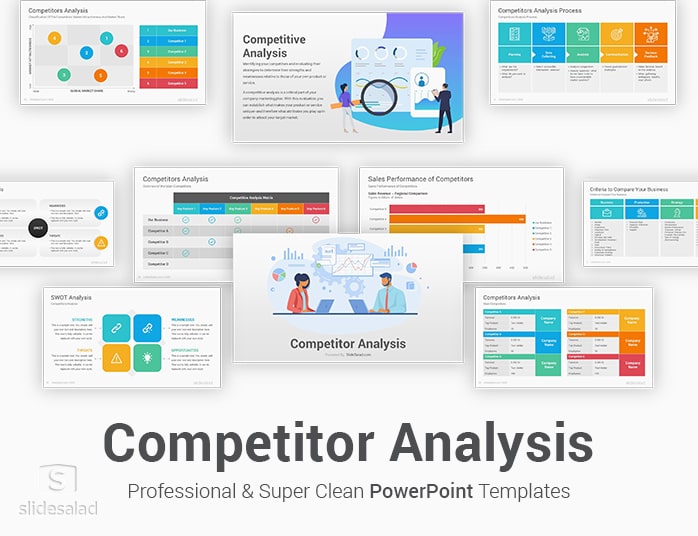 Competitor Analysis PowerPoint Template - SlideSalad