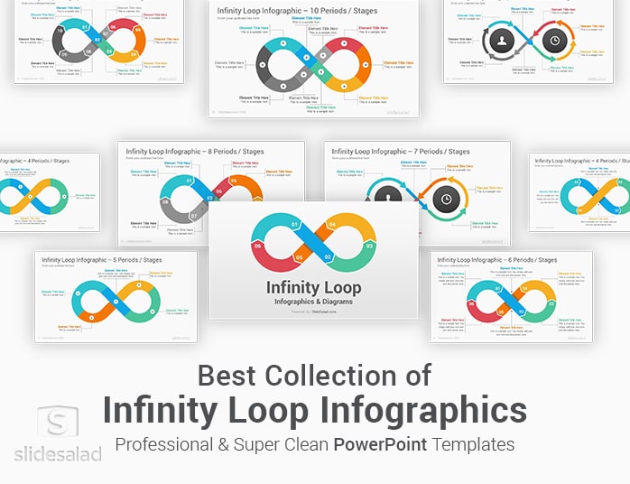 Infinity Loop Infographics PowerPoint Template Diagrams