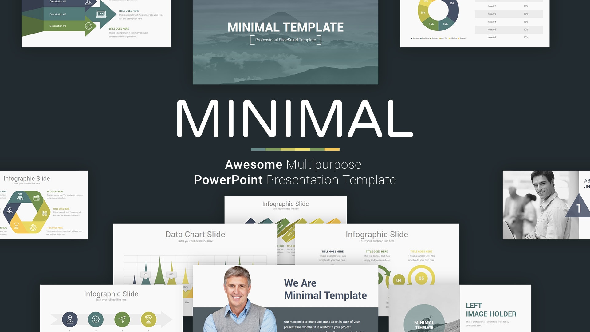 Professional Minimal PowerPoint Presentation Template Design - Animated Presentation Template for PowerPoint