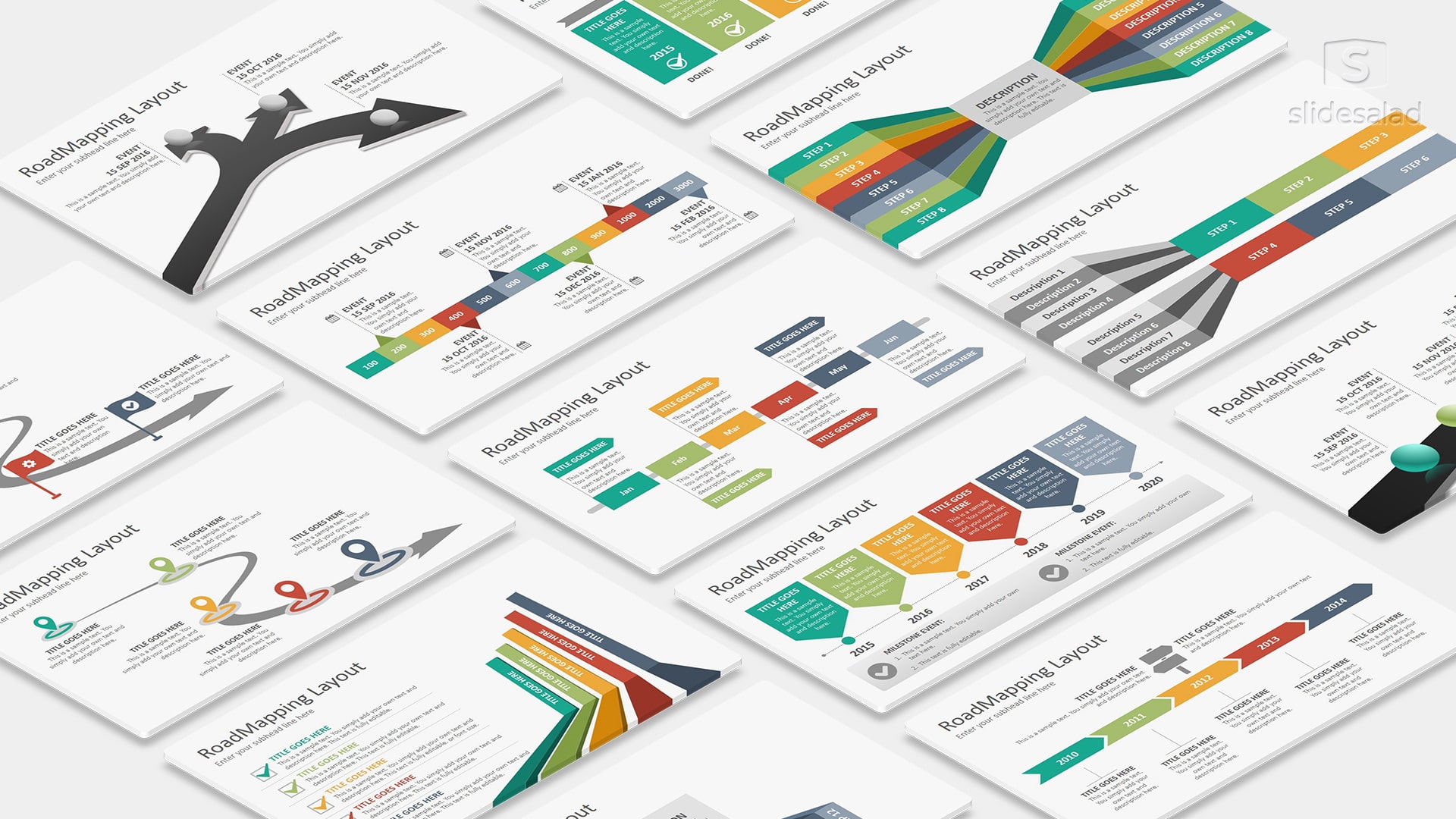 Roadmap Infographics PowerPoint Templates Designs
