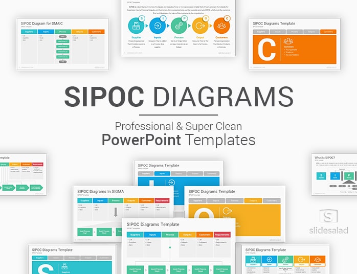 SIPOC Diagrams PowerPoint Template