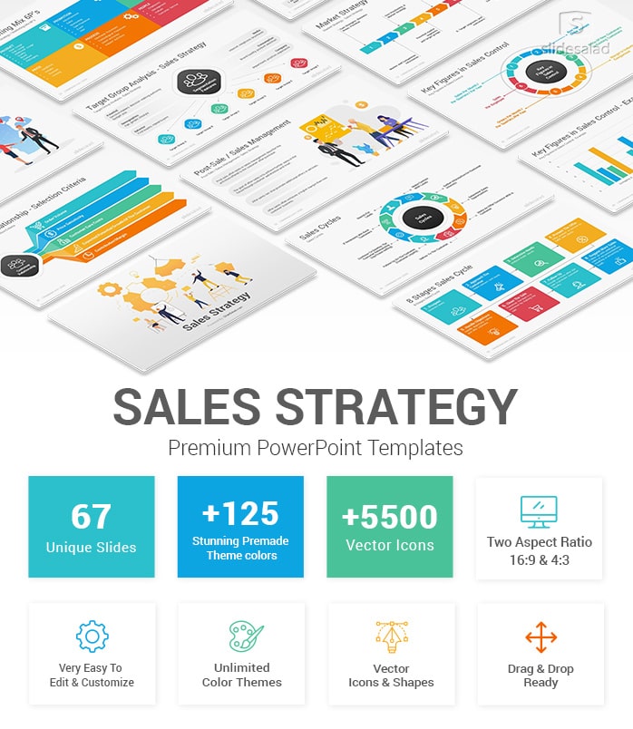 Sales Strategy PowerPoint Template SlideSalad