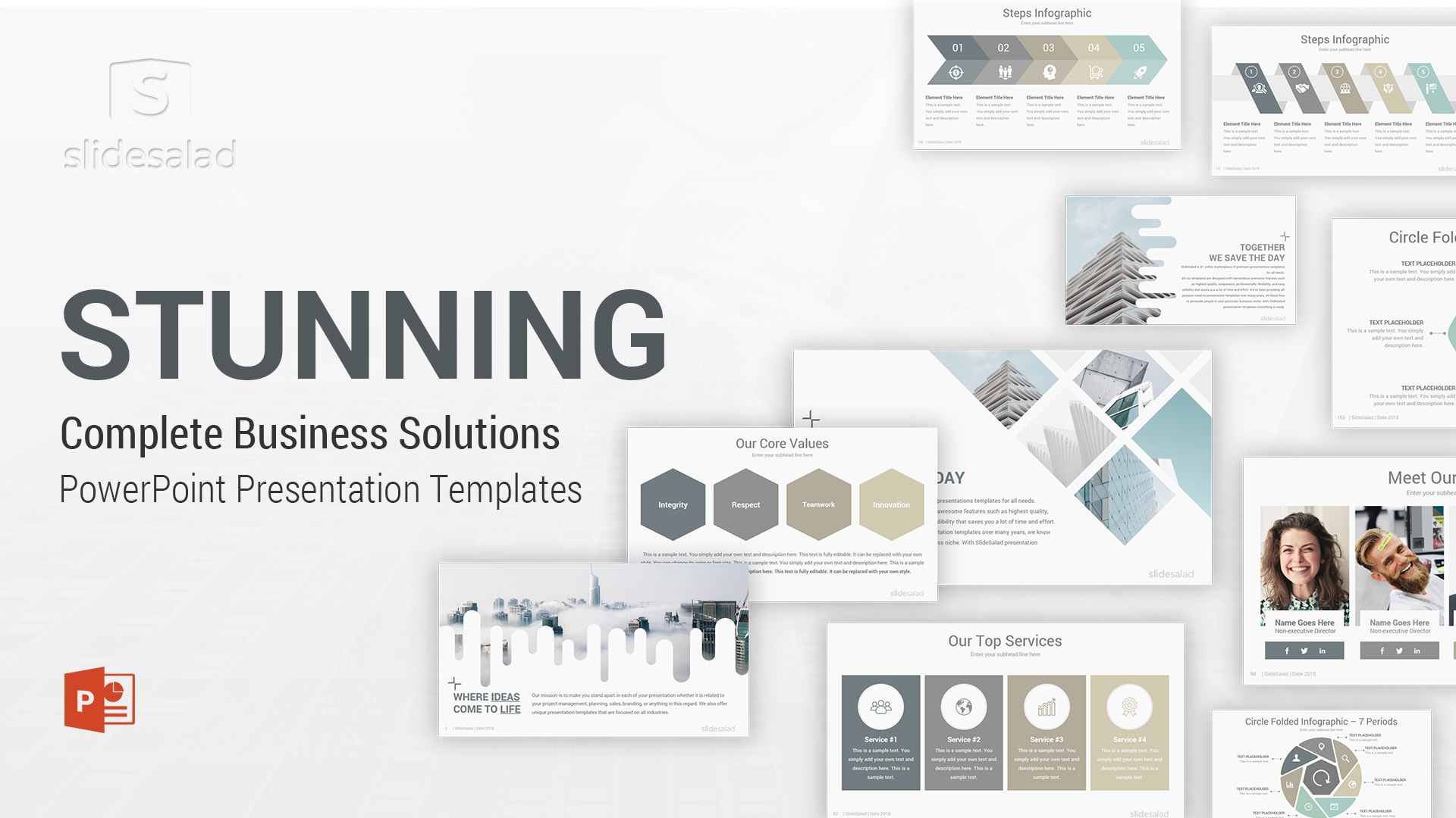 Stunning PowerPoint Template Multipurpose Designs with Animated Slides