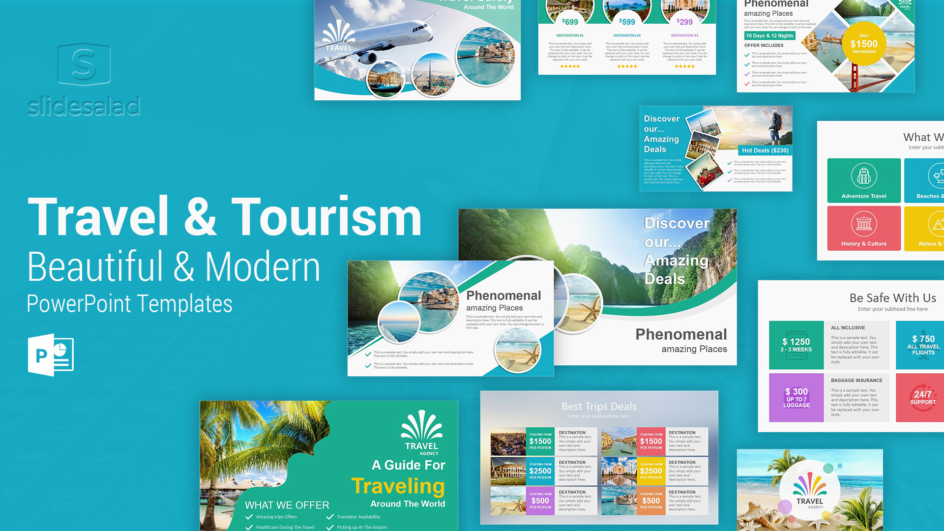 Travel and Tourism PowerPoint Presentation Template - PT Presentation Template With Animated Version