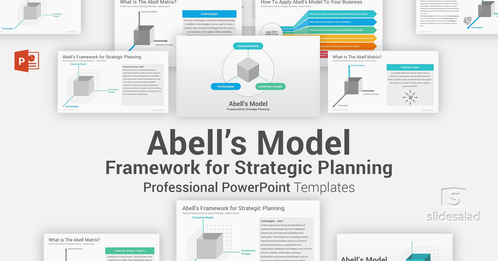 Abell’s Model PowerPoint Template PPT Slides