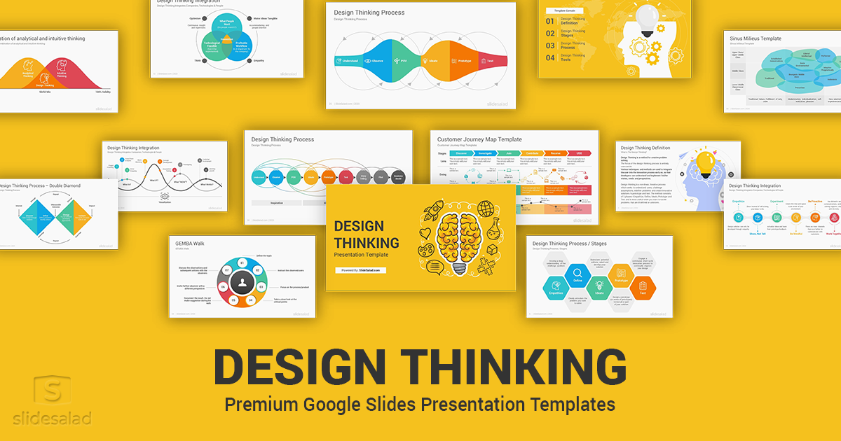Design Thinking Google Slides Templates - SlideSalad