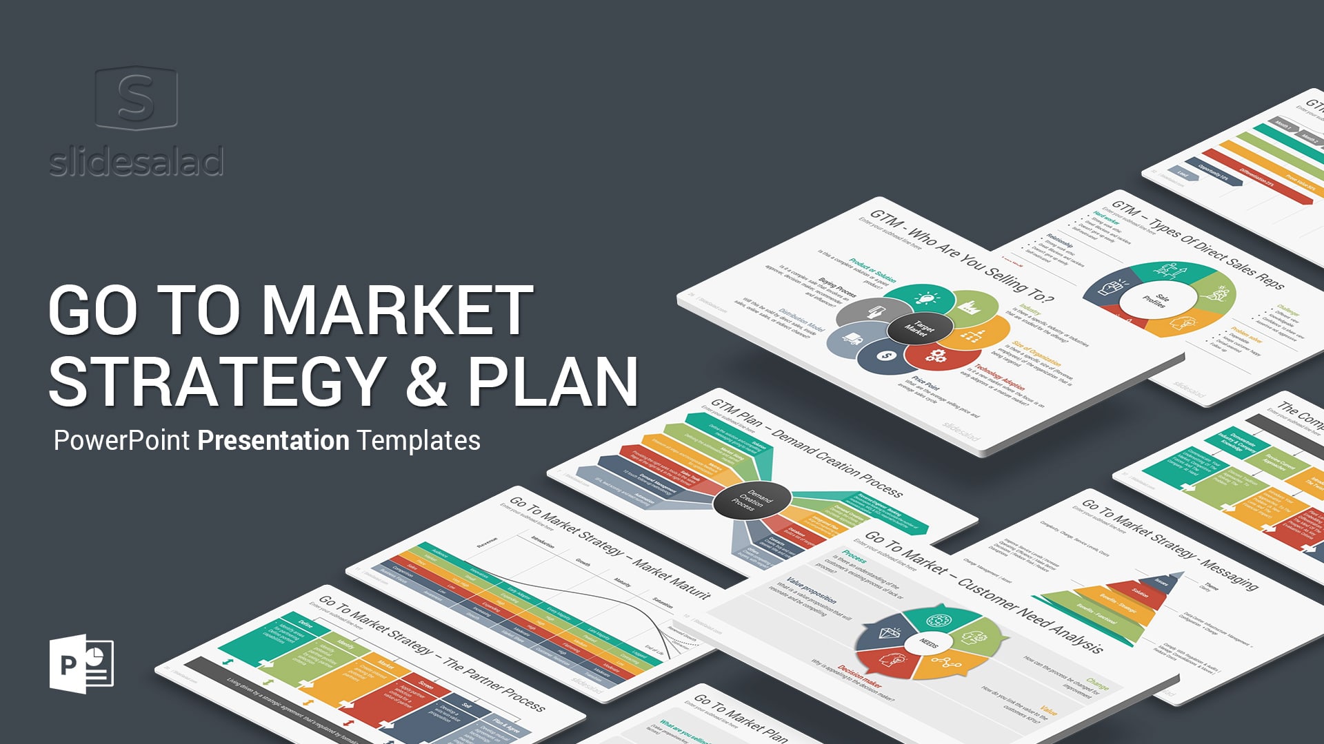 Go to Market Strategy and Plan PowerPoint Templates Diagrams