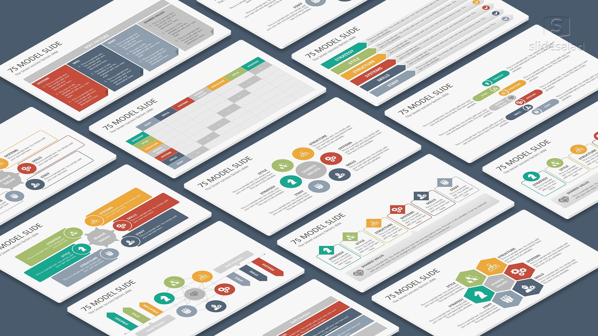 McKinsey 7S Model Diagrams PowerPoint Presentation Template