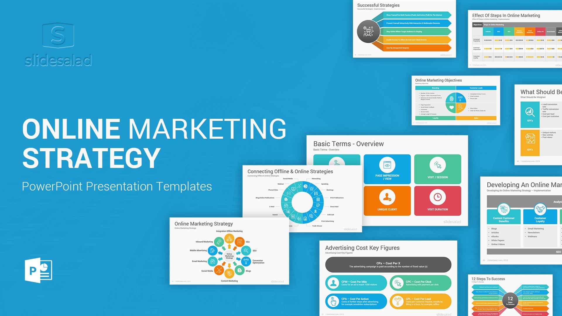 Online Marketing Strategy PowerPoint Template