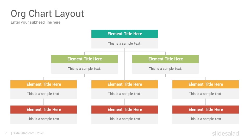 Org Charts Diagrams Powerpoint Presentation Template Slidesalad