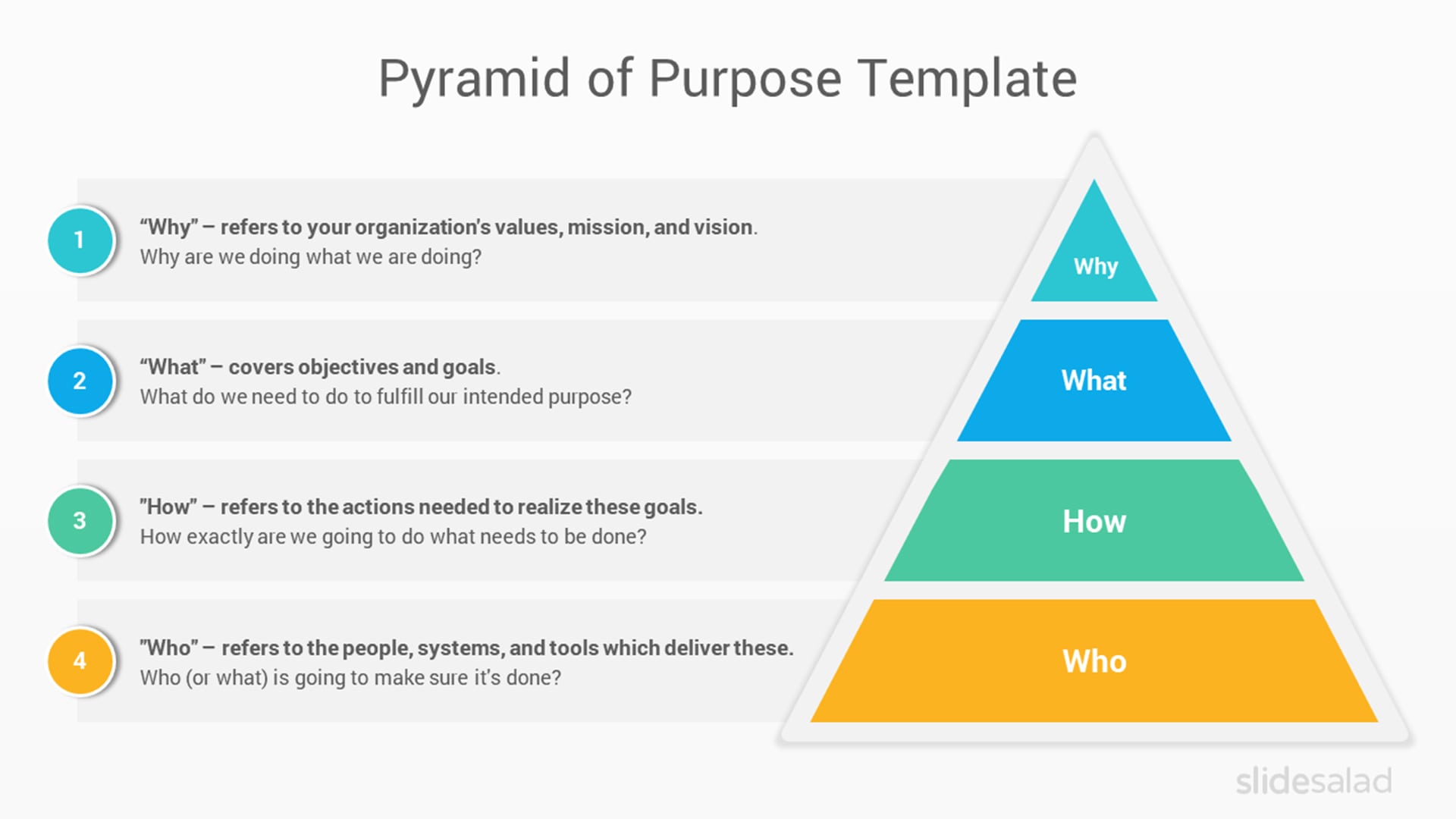 Pyramid of Purpose PPT Presentation Template
