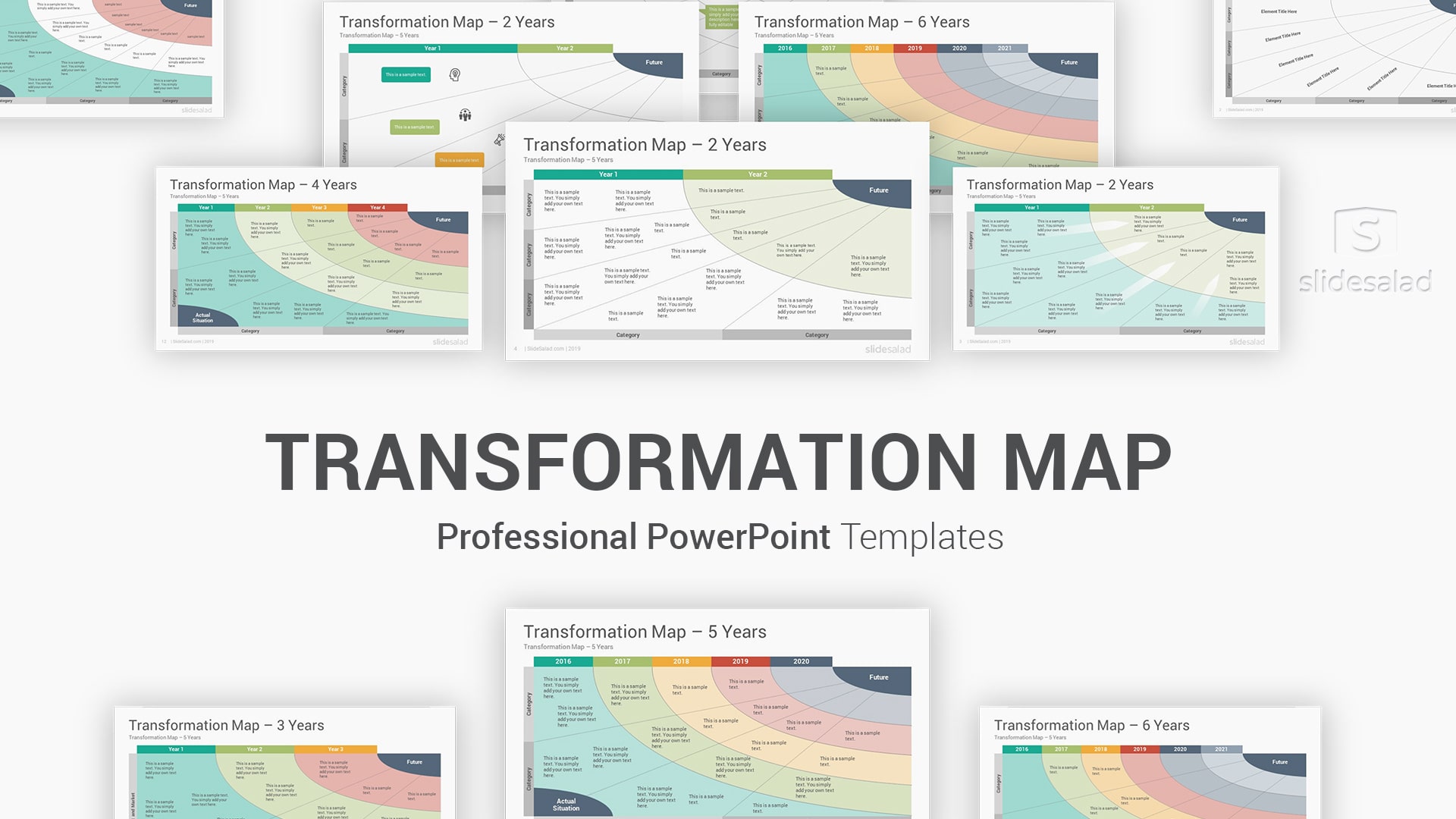 Transformation Map PowerPoint Templates Diagrams