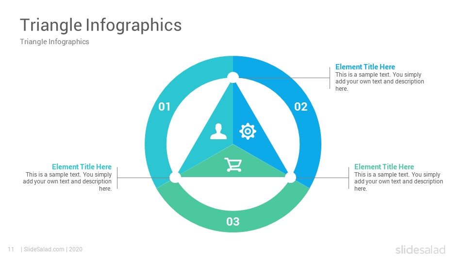 Best Triangle Infographics Google Slides Template Shapes - SlideSalad