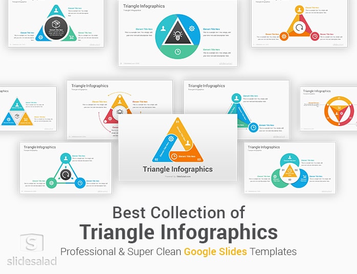 Triangle Infographics Google Slides Template Shapes