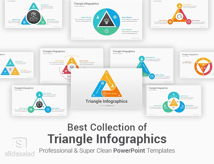 Triangle Infographics PowerPoint Template Shapes